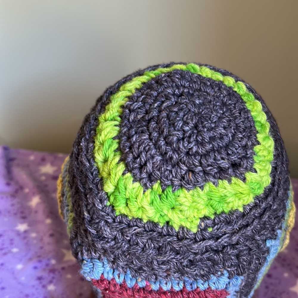 Multicolor Crochet Headband soft wool medium beautiful - Picture 6 of 6
